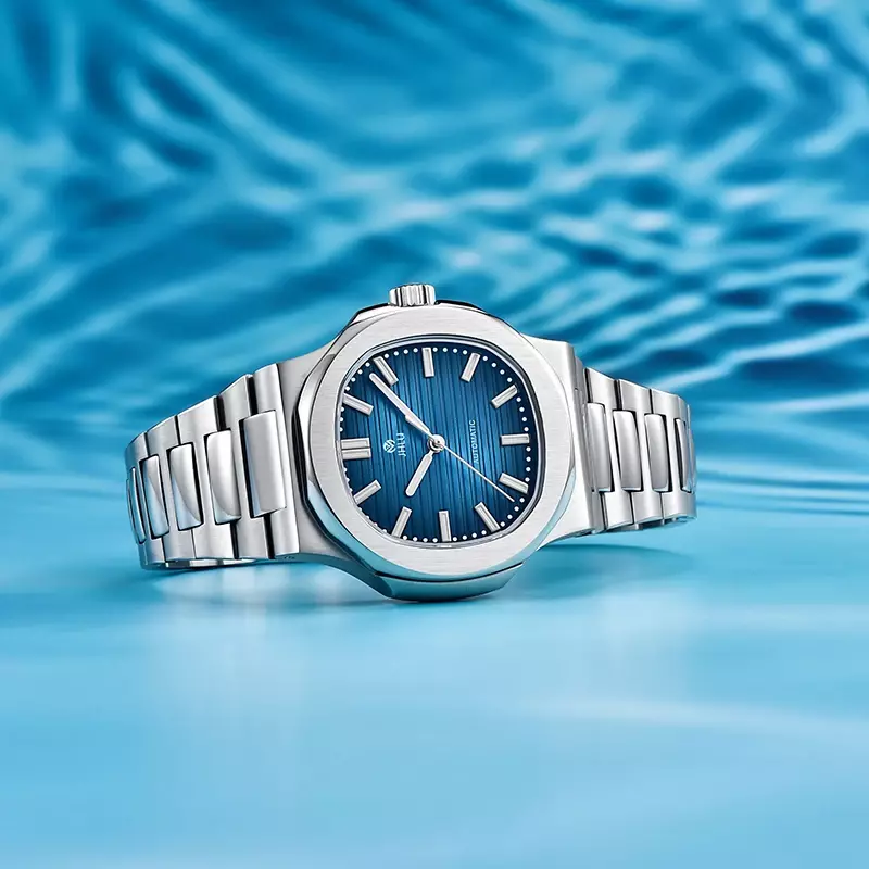 Nautilus Automatic Watch for Men, aço inoxidável, vidro de safira, relógio mecânico PP, alta qualidade, luxo, novo, 2022