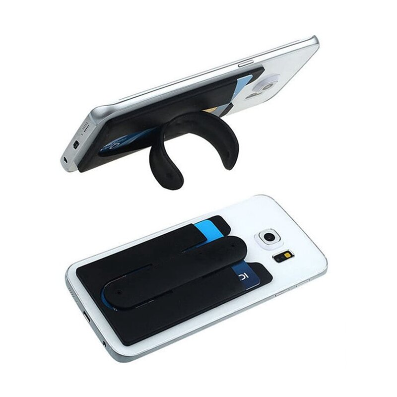 Silikon pemegang telepon kartu tempat kartu berbentuk U pemegang kartu pemegang malas