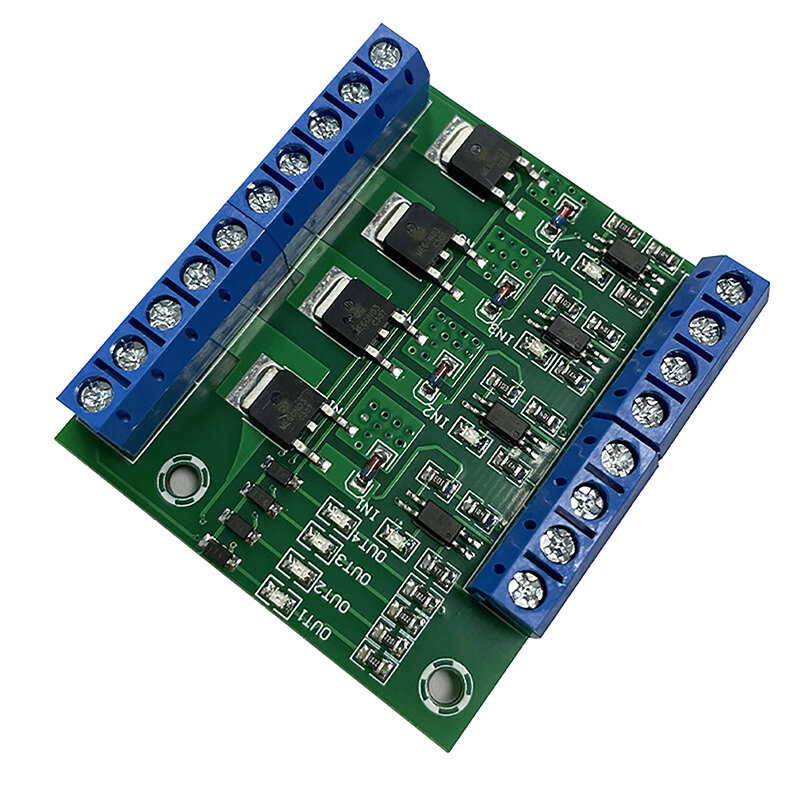 MOS FET-4 Channels Pulso Trigger Switch Controller, Entrada PWM, estável para Motor, LED, 4 Way, 4ch, 4 Way, DIY Módulo Eletrônico