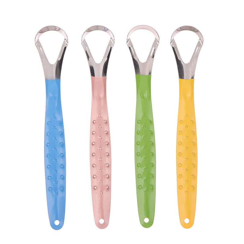 Stainless Steel Tongue Scraper Cleaners For Oral Hygiene Tongue Scraper Toothbrush Tongue Scraper Cleaning Brush