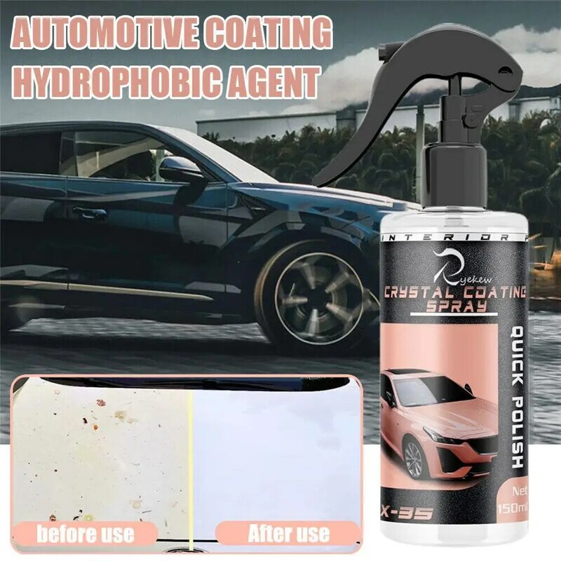 Automotive Coating Hydrophobic Agent High Quick Coating Spray For Car Glass Anti-rain Liquid Windshield Z1q8