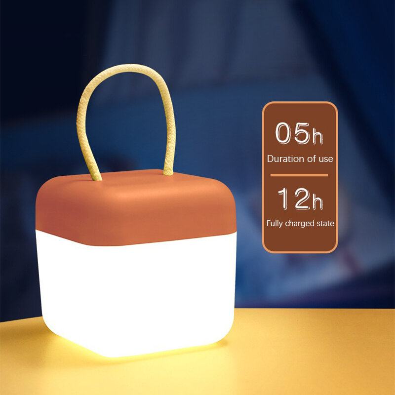 Luce notturna a LED lampada di ricarica USB luci di alimentazione notturna luce di controllo del tocco umano per l'illuminazione del comodino della camera da letto