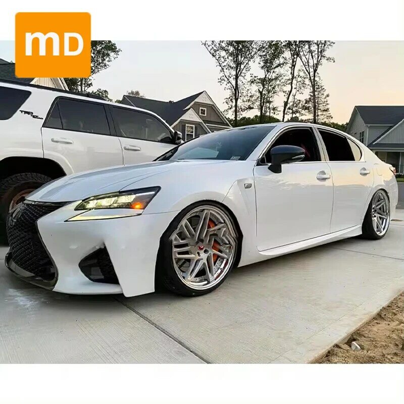 GSF Type Carbon Fiber Front Fender Side Skirts Decoration For 2012-2017 Lexus GS250 GS350 Modified Spoiler Cover Trim Upgrade