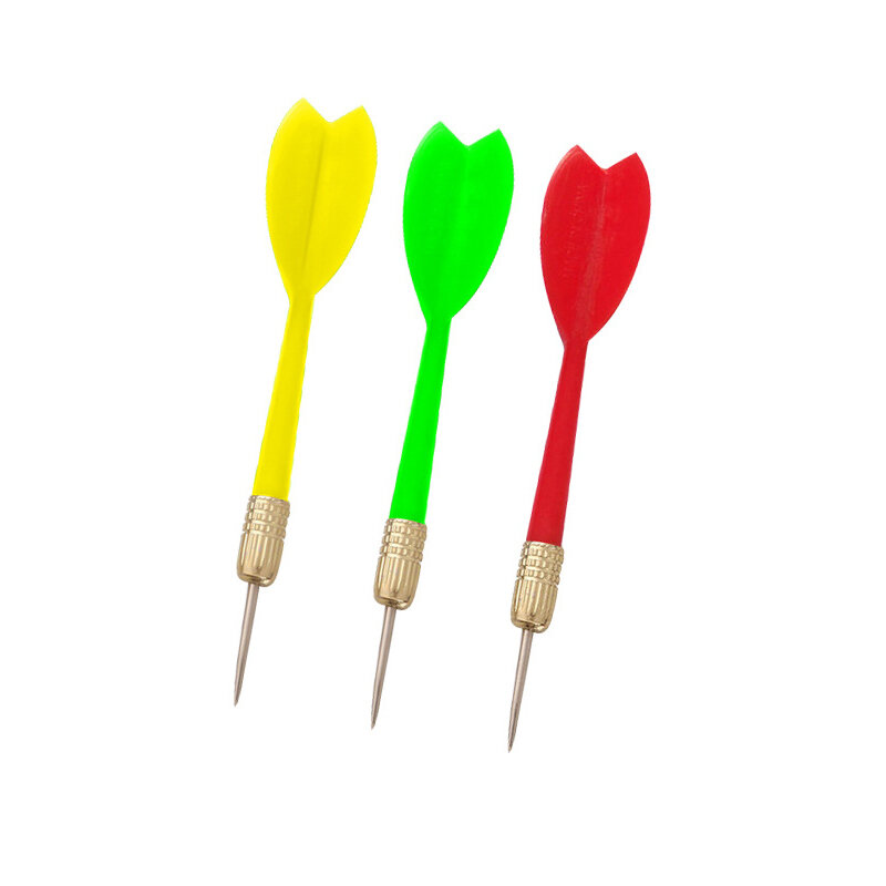 1pc colorido plástico dardos jogar jogo indoor esportes entretenimento jogo dardos suprimentos dardo vara