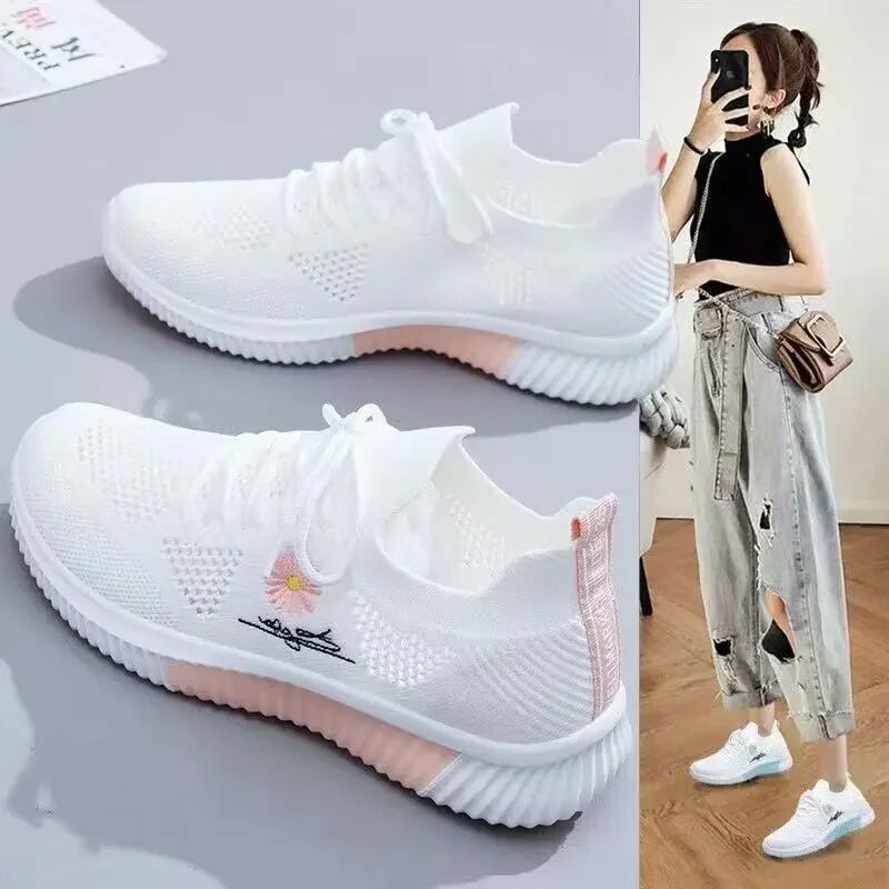 New Women Sneakers 2024 Summer Autumn High Heels Ladies Casual Shoes Women Wedges Platform Shoes Female Thick Bottom Trainer