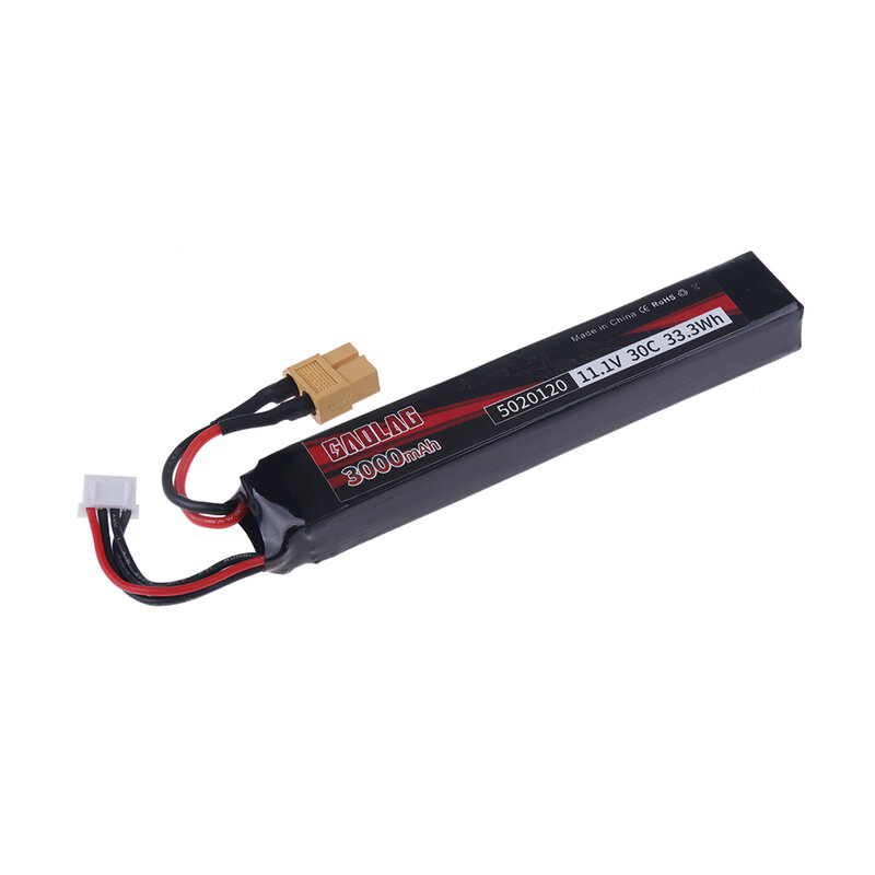 Bateria LiPo original para RC Water Gun, Airsoft BB Air Pistol, brinquedos elétricos, peças de armas, 11.1V, 3S, 3000mAh, 30C, 5020120