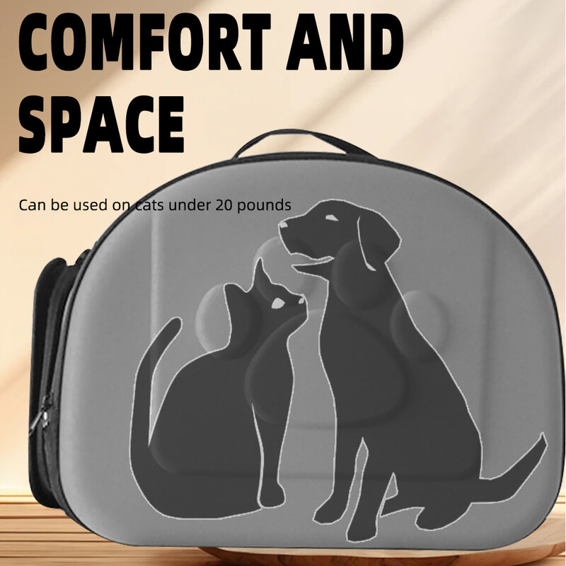 Bolsa plegable para mascotas, mochila para gatos, bolsa para perros, bolsa portátil montada en el coche, bolsa para gatos portátil cruzada