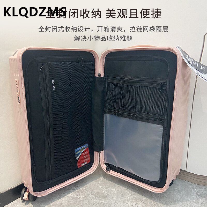 KLQDZMS grande capacità 30 "32" 36 "40 pollici bagaglio addensato valigia d'imbarco muto valigia Trolley universale ruota maschio e femmina
