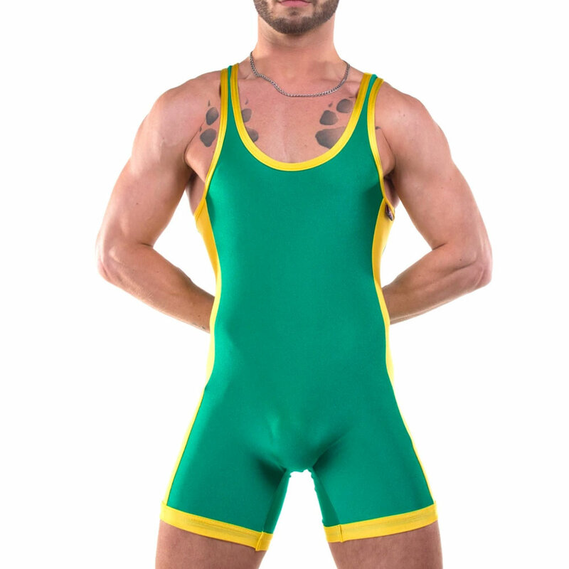 Men's Singlet Wrestling Suit Gym Training Wrestling Singlets Men's Power lift Weightlifting Custom Made Wrestling Singlets