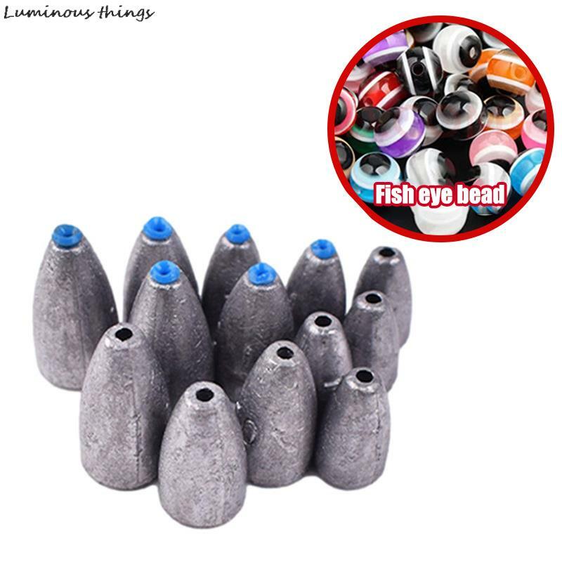 1Pcs Fishing Weight Sinker Small Fishing Tool Fishing Sinker For Outdoor Fishing Pendant Accessories Texas Rig Bullets Jig