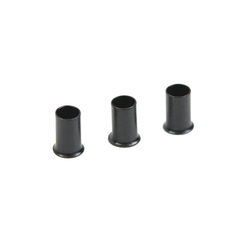 Micro anillos de tubo de cobre acampanados, eslabones de cuentas para extensiones de cabello i-tip, 3,4mm, 500 piezas