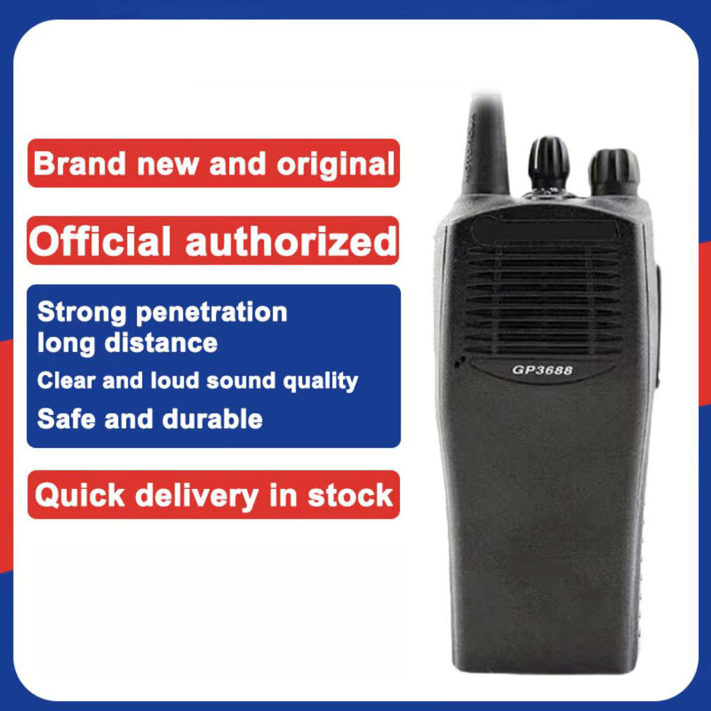 Walkie talkie gp3688 ep450 cp140 ręczna komunikacja bezprzewodowa o dużej mocy dwukierunkowa radio uhf/vhf 136-174 /400-480mhz