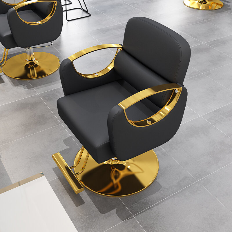 Модный классический золотой профессиональный подлокотник, кресло, удобная мебель Cadeira для салона
