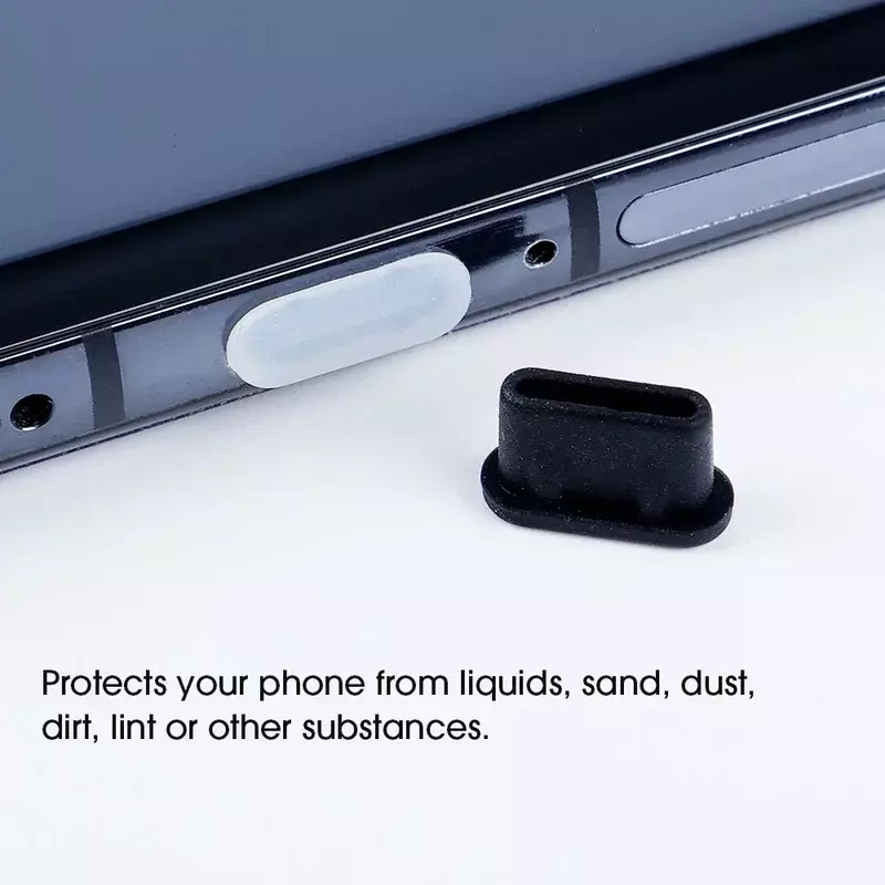 Protector de puerto de carga USB tipo C, tapa de silicona antipolvo para Samsung, Huawei, Xiaomi, 1 a 10 unidades