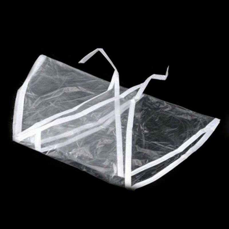 Gorro de plástico transparente para lluvia, capucha para el pelo