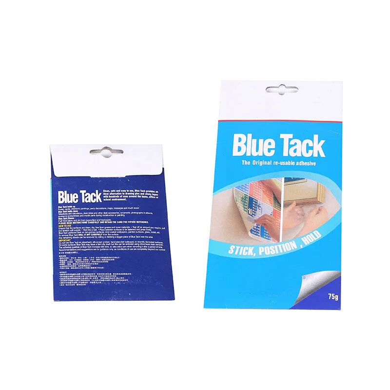 50/75 г Blue Tack, многоразовая клейкая шпатлевка, липкая шпатлевка, Нетоксичная Съемная стена, безопасная шпатлевка для плаката, фоторамки, стандартная