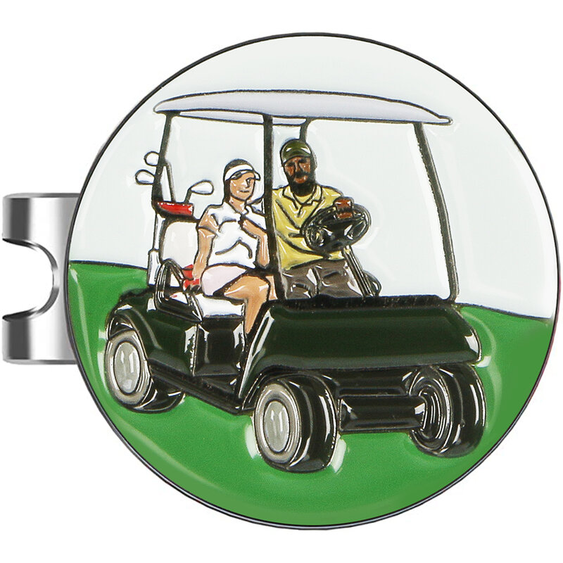 Um Conjunto Golf Ball Mark com Golf Hat Clip Magnético atacado Golf Ball Mark Drop Shipping