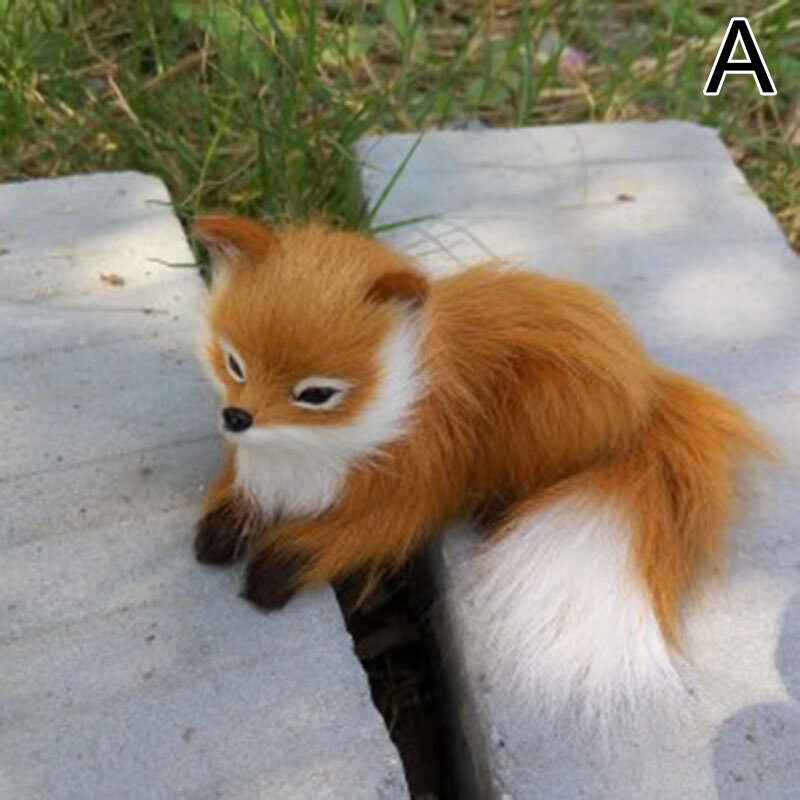 1 pz simulazione animale volpi peluche bambola fotografia per bambini bambini regalo di compleanno simulazione volpi animali