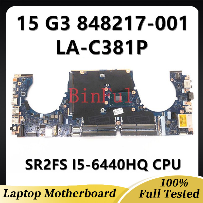 848217-001 848217-601 848217-501 HP ZBOOK15 G3 15 G3 노트북 마더 보드 APW50 LA-C381P 함께 I5-6440HQ CPU 100% 완전 테스트