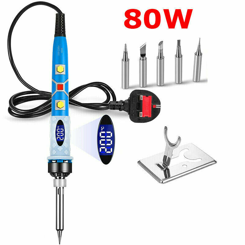 Kit de ferro de solda profissional 80w temperatura ajustável ferramentas de soldagem estação de solda arma ferramentas de reparo do lápis de calor