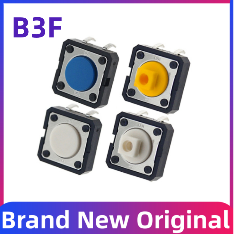 Micro interruptor tátil do toque, botão japonês, 4 pinos, B3F-4055, 4000, 4005, 4050, 5000, 12x12x4.3mm, 7.3mm
