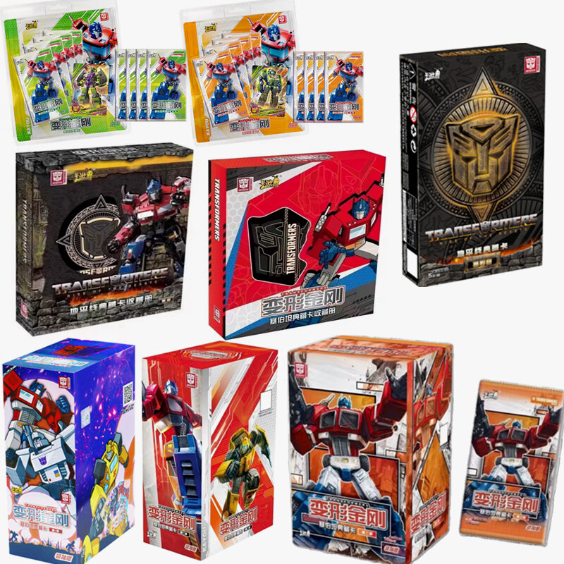 KAYOU-tarjetas Transformers genuinas, tarjetas de colección Cybertron, edición Leader, Optimus Prime, Rare BP, regalos de cumpleaños para niños