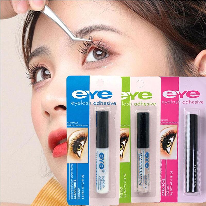 1pcs False Eyelashes Glue Clear-white/black/green Waterproof Glue Eye Lash Eyelashes Tools False Makeup Cosmetics Adhesive G0J2
