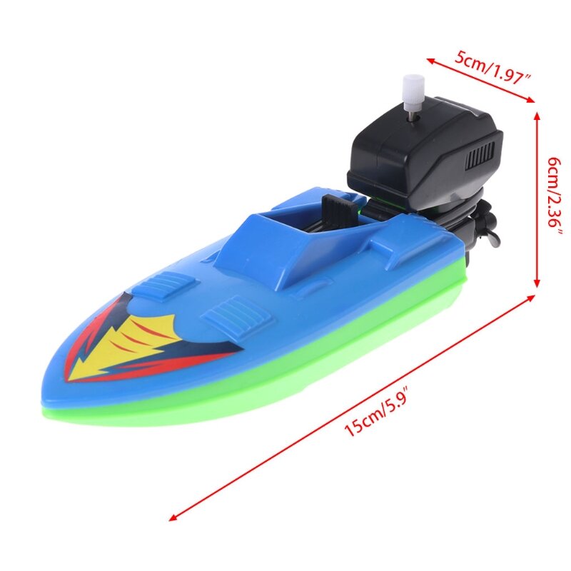 Mini Speed Boat Interactive Pool Toy for Water Beach for Play Cartoon Baby Bath