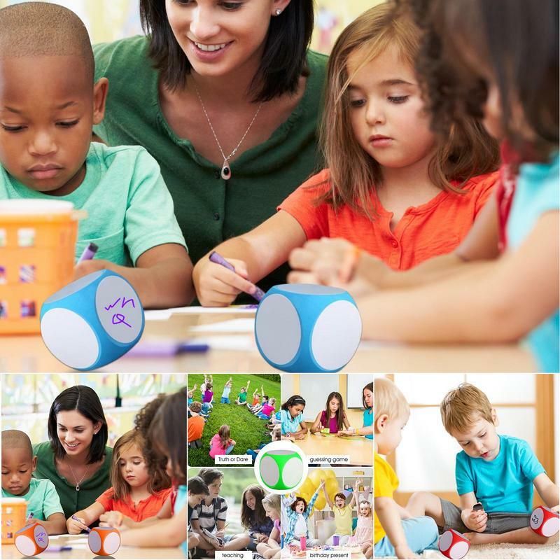 어린이용 이야기 주사위, 활동 주사위, 어린이 놀이 장난감, 교실 교육 보조, DIY 팀워크 소품 만들기