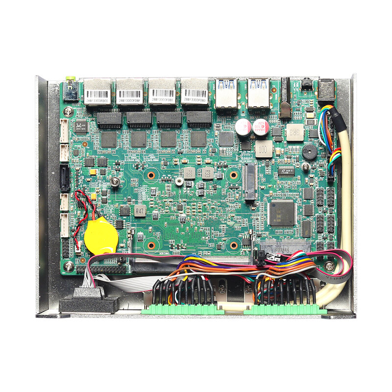 Mini ordenador Industrial sin ventilador, i5-10210U 4x Intel i211AT GbE 6x COM 8X USB 16Px GPIO LVDS 4G SIM WiFi Win11/10 Linux