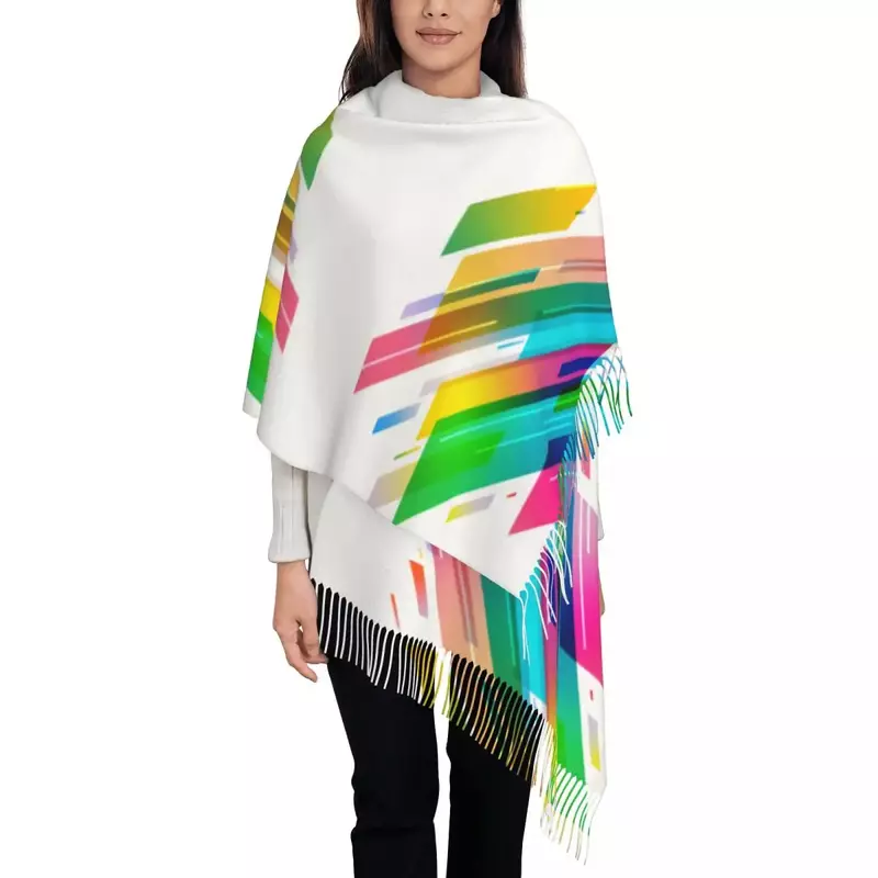 Abstract Color Shawls and Wraps for Evening Dresses Womens   Dressy      Wear