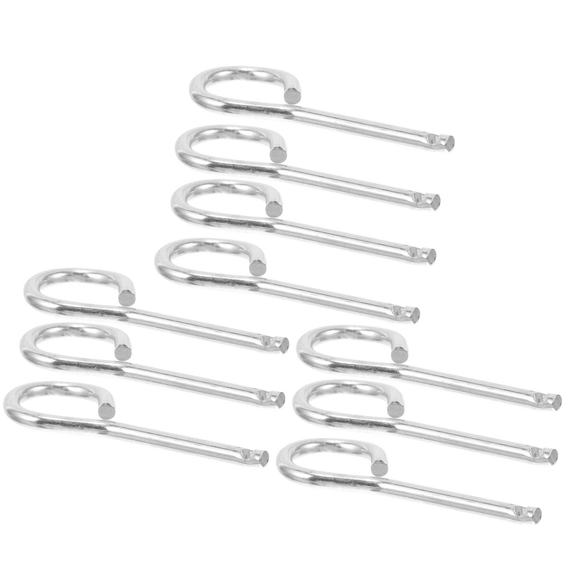 10 Pcs Fire Extinguisher Latch Replacement Pull Pin Equipment Lock Pins for Extinguishers Metal