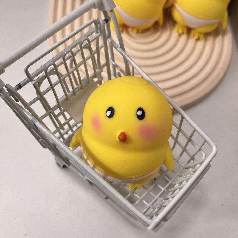 Squeeze Animal Toy Chicken Sensory Fidget Toy Comfortable Sensory Squeeze Stress Washable Animals Kids Gifts Cartoon E4t8