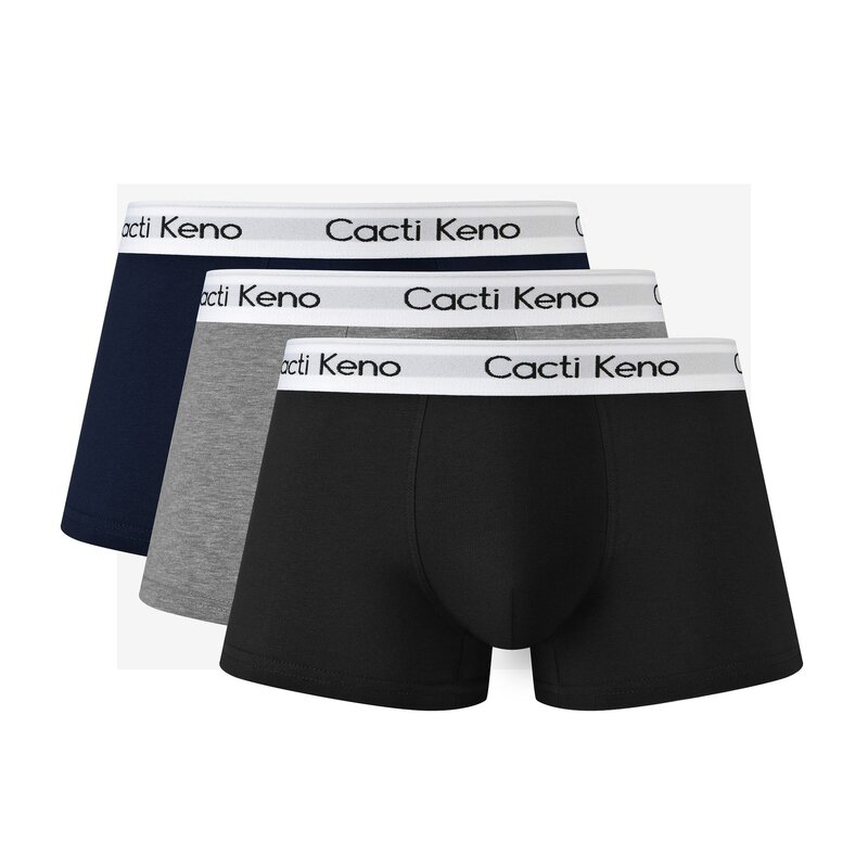 Cotton men's underwear waist breathable boyshort antibacterial plus size boxers.
