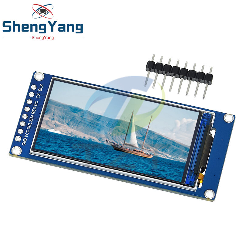 IPS Full Angle TFT Display Screen, Nova Tela LCD, Módulo de Exibição a Cores, SPI Serial Port, Alta Definição, 170x320, 1.9 ", ST7789