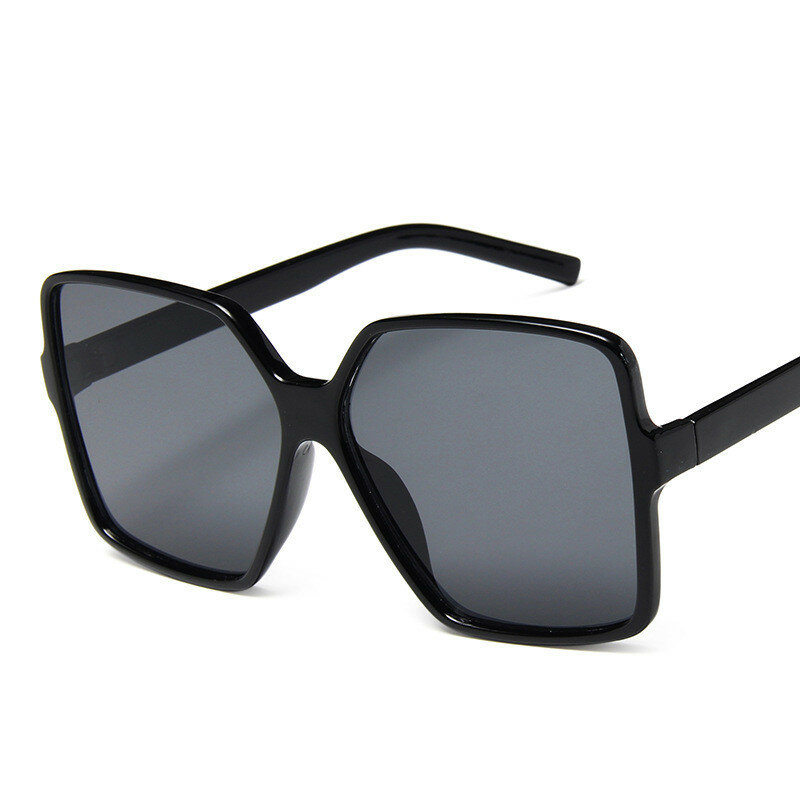 2021 nowych moda kobiet okulary przeciwsłoneczne Oversize gradientu plastikowe marki DesignerBig rama kolorowe kobiece okulary Uv400