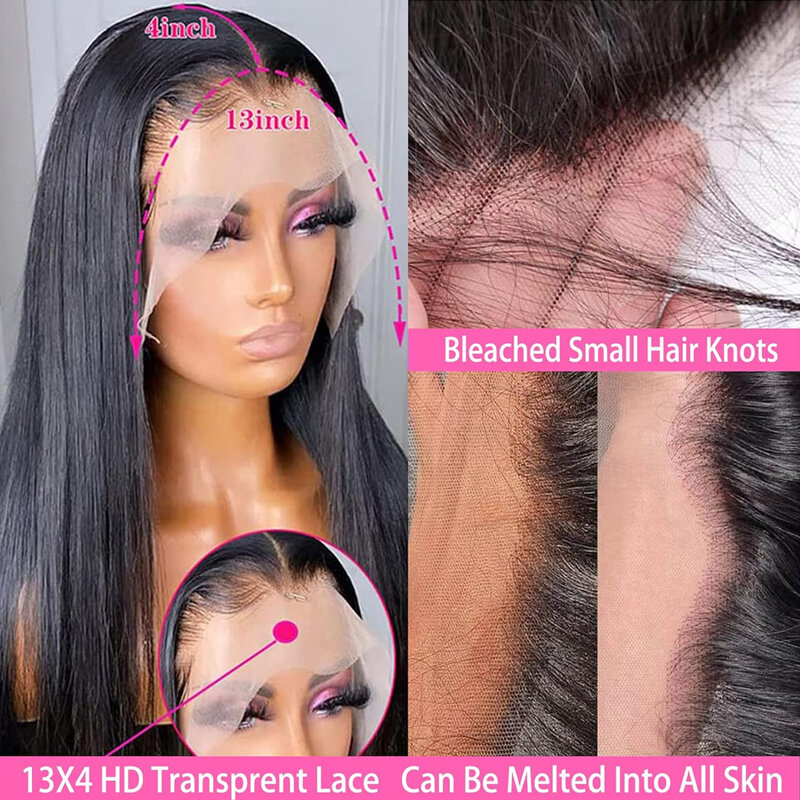 Perruque Full Lace Wig naturelle lisse-Sophia, 13x4, densité 180, pour femmes africaines