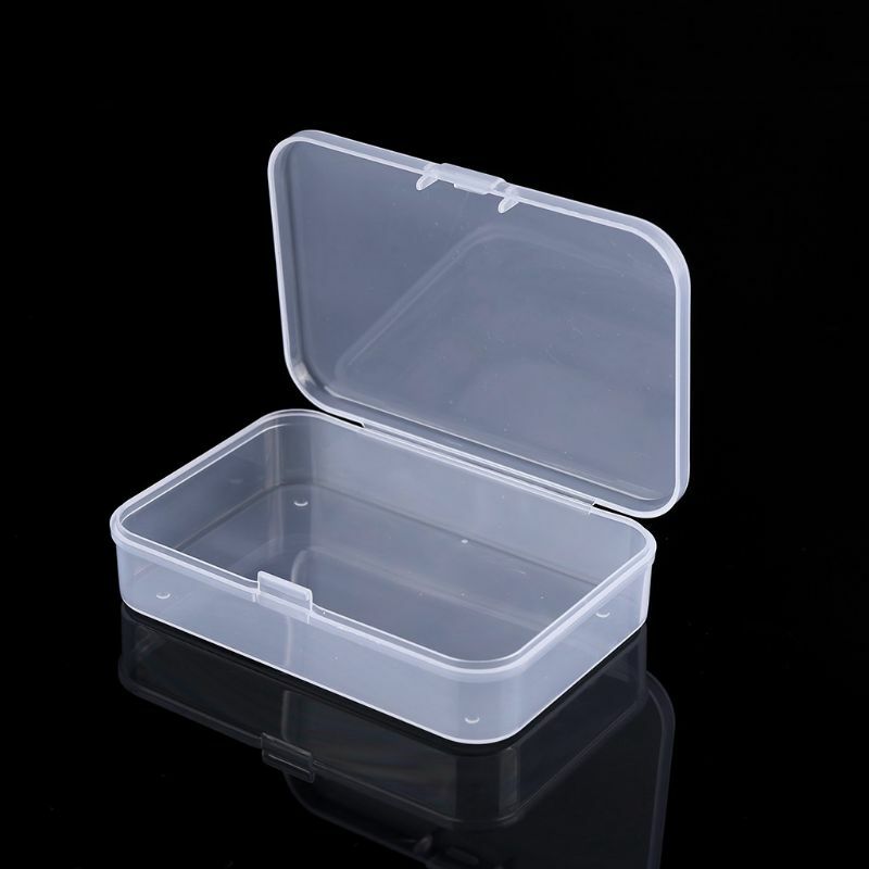 652F 2 шт. пластиковый ящик для хранения ювелирных изделий прозрачный органайзер для хранения ремесел для