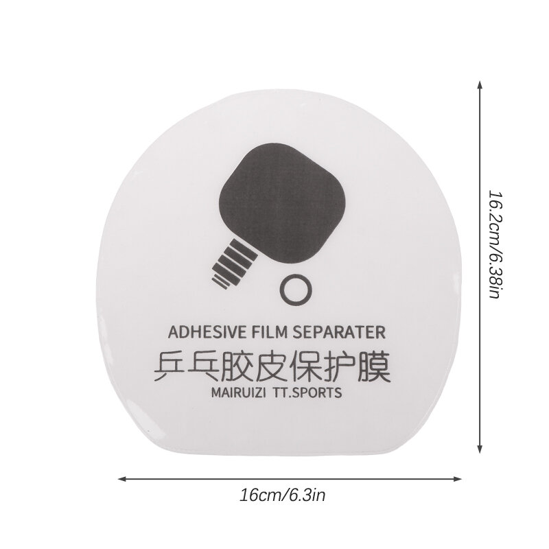 3 pezzi pellicola protettiva in gomma trasparente per Ping Pong copertura per racchette da Ping Pong pellicola protettiva in gomma appiccicosa pellicola per racchette