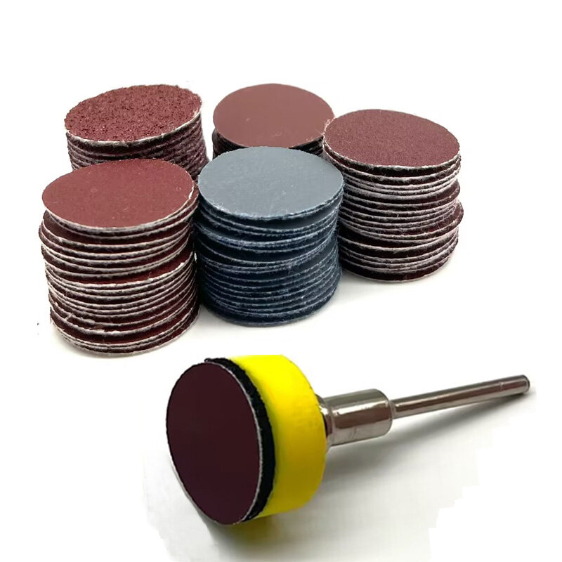 100PCS 25mm 1-Polegada Lixar Disco Lixar Disco-Papel Abrasivo 1-Polegada Almofada de Polimento Abrasivo para Ferramentas Dremel