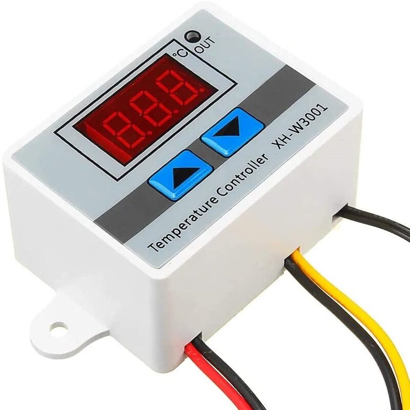 Controlador de temperatura LED digital, sensor de termostato, SONDA DE INTERRUPTOR, termómetro, 12V/24V/110V/220V, W3001