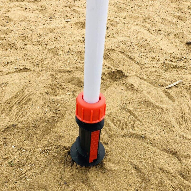 Parasol plażowy wkręt do piasku na zewnątrz trawnik do trawy ślimak spiralny stojak do przechowywania na Patio trawnik do domu