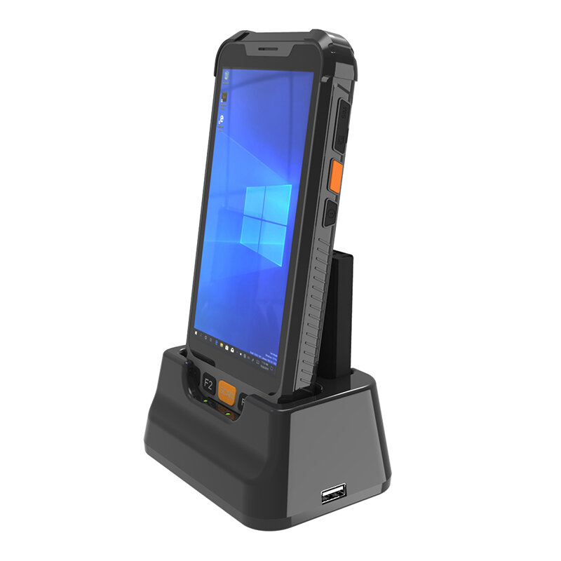 견고한 윈도우 10 태블릿 1D 2D 바코드 스캐너 리더, 휴대용 산업용 컴퓨터 PDA 스캐너 NFC RFID