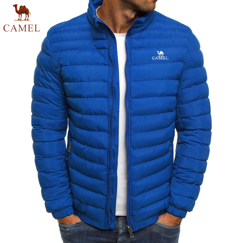Мужская зимняя куртка Camel2024, теплый тренчкот с воротником-стойкой, повседневная, бейсбольная, облегающая, брендовая