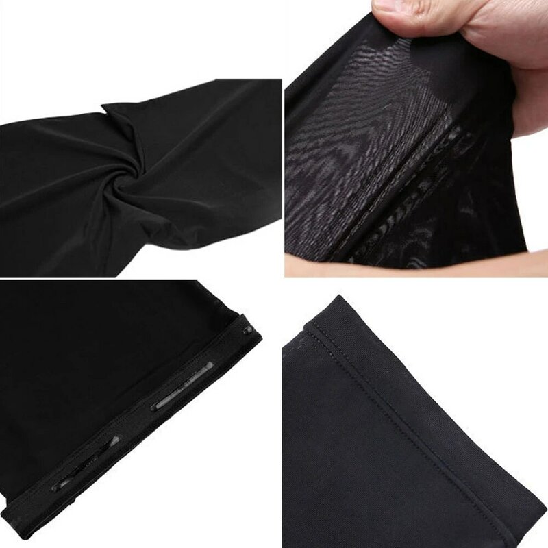 Summer Cycling Running Legs Sleeve Ice Silk UV Protection Leg Warmer Cooling Sport Gear High Elasticity Quick-Dry Leg Covers