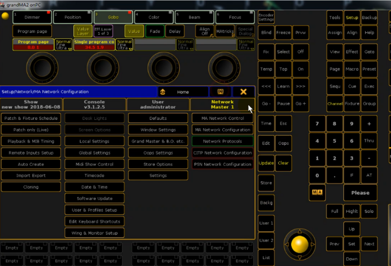 Dongle logiciel MA2 onPC version 3.9.0.3, interface USB, sortie artnet, programme de contrôle d'éclairage DMXorgStage DJ