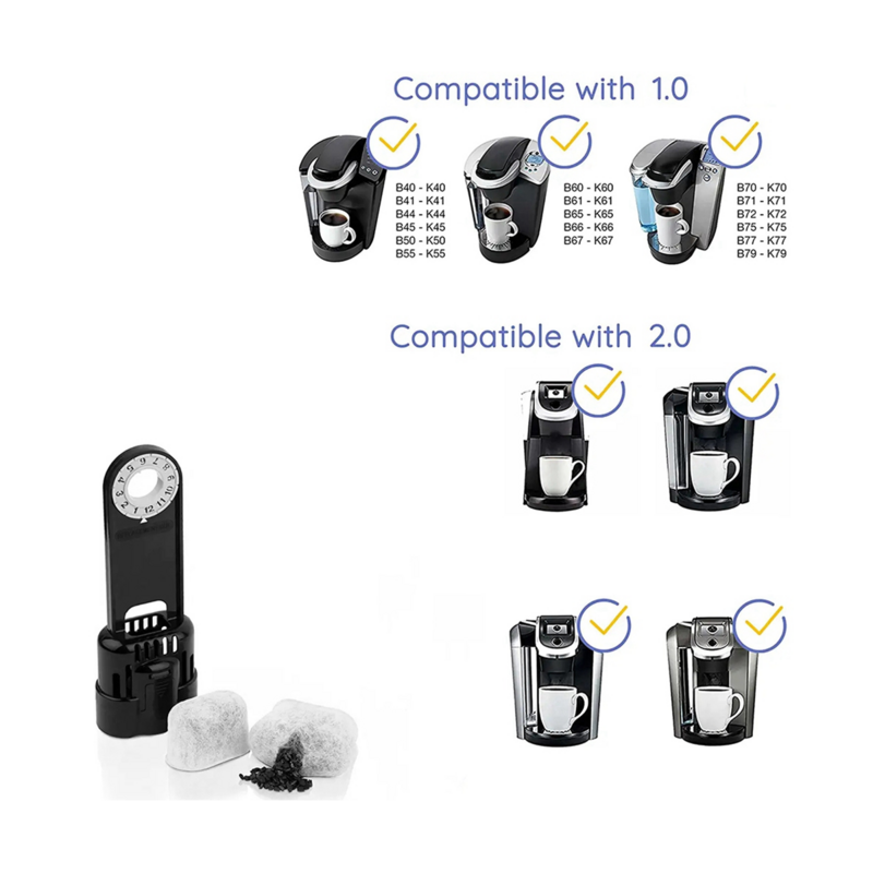 6 Pack Houtskoolfilters Compatibel Voor Breville Bwf100-machines, Breville Espressomachine Waterfilter Vervangingen