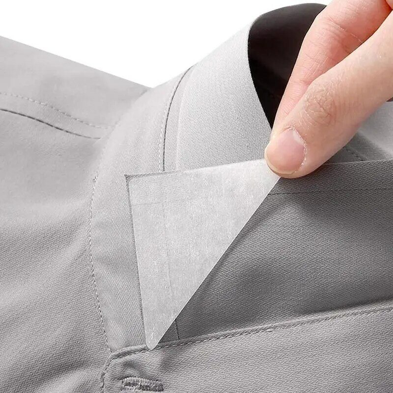 Système de soutien de col de chemise en PVC pour hommes et femmes, à la mode, sans boucles, optique, sangles initiées, 10 pièces, 20 pièces