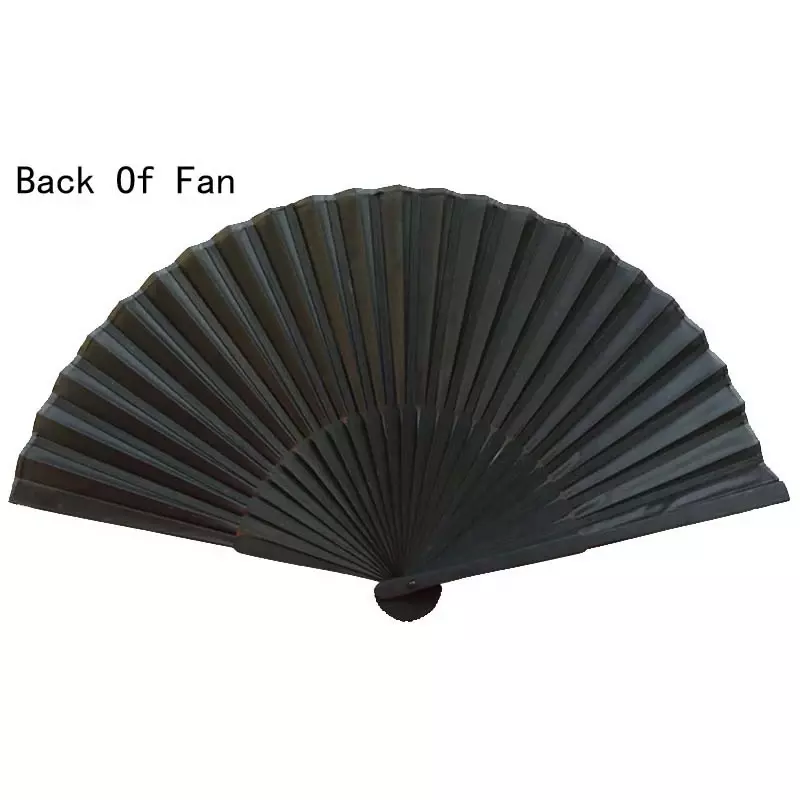 Chinese Style Black Hand Fan Vintage Folding Fans Wedding Party Favor Supplies Chinese Dance Home Party Folding Decorative Fans