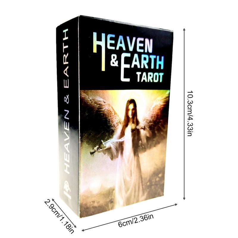 English Version 78 Cards Heaven & Earth Tarot Cards Deck Divination Table Board Game Oracle Cards For Fortune Fate Telling